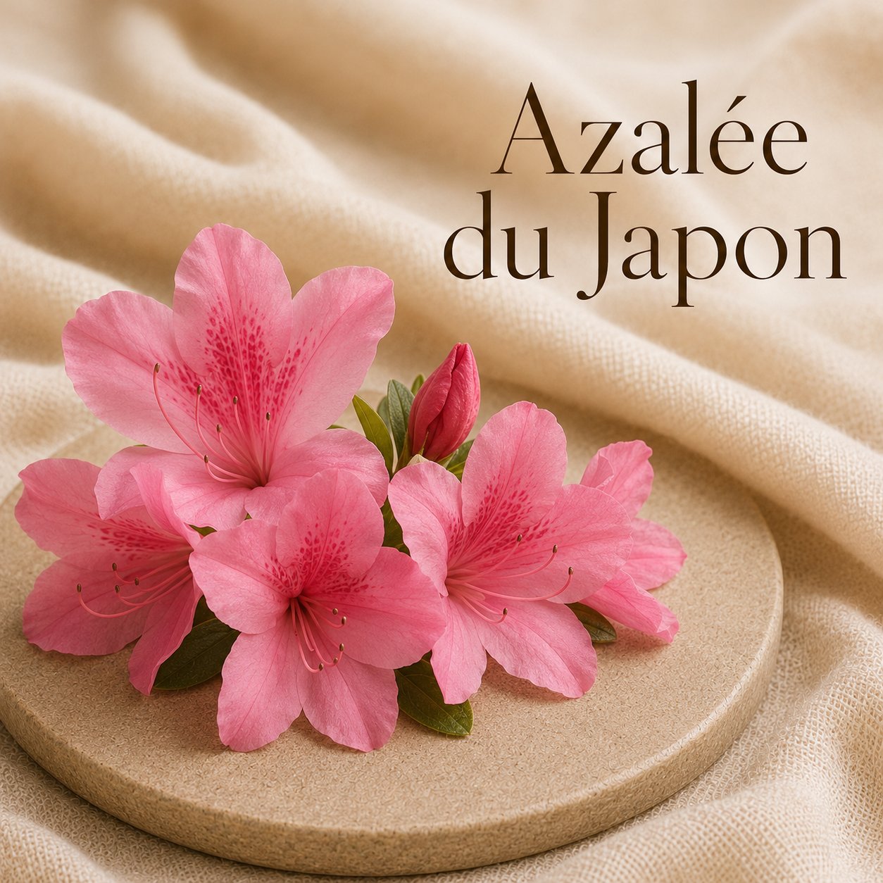 Fondant parfumé Azalée du Japon alvea, présenté dans une ambiance florale.
