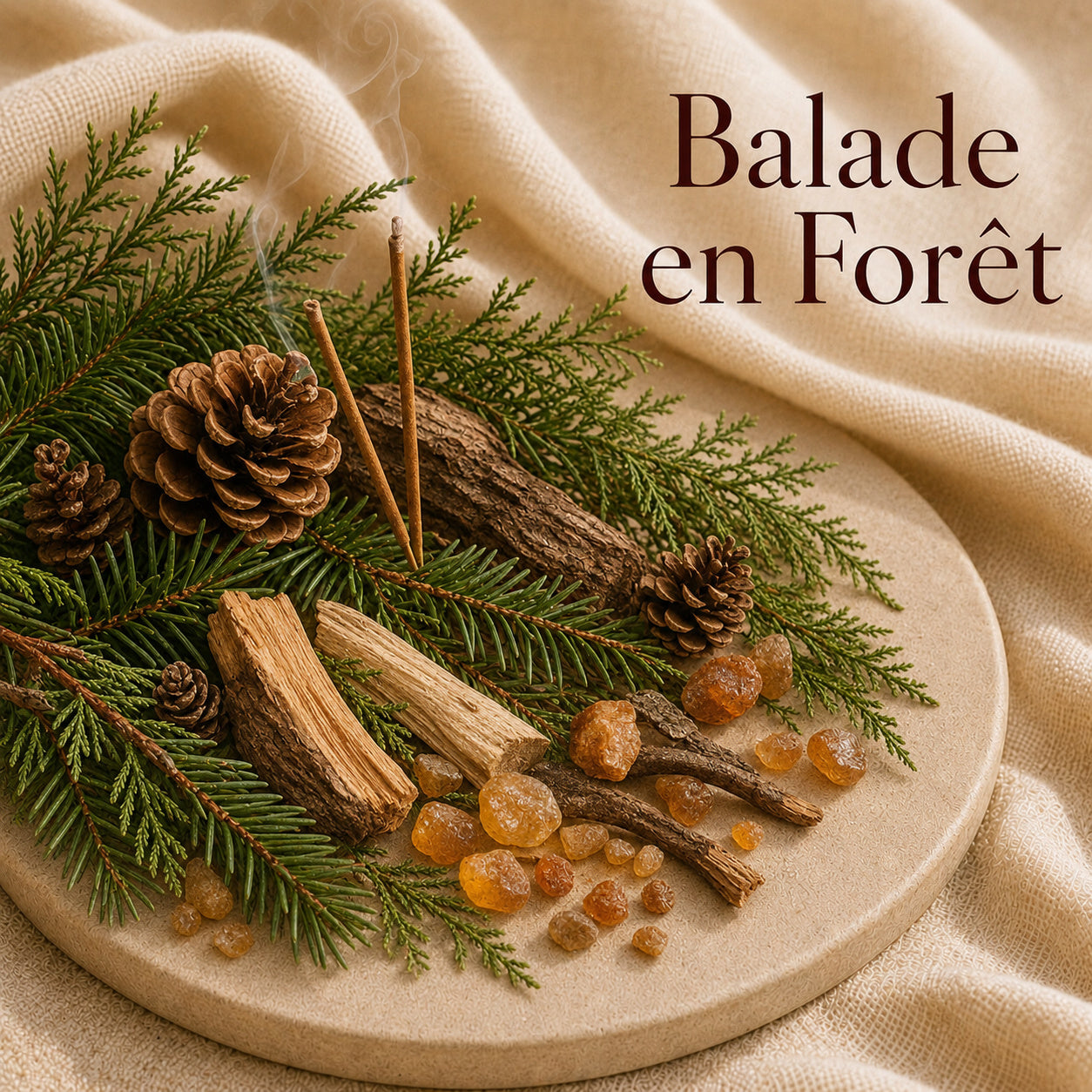 Fondant parfumé Balade en Forêt alvea, présenté dans une ambiance naturelle et apaisante.
