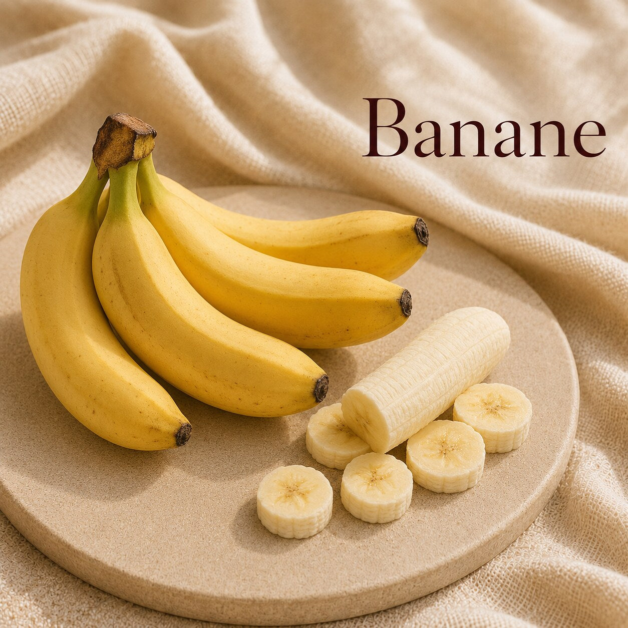 Fondant parfumé Banane alvea, présenté dans une ambiance fruitée.