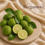 Fondant parfumé Bergamote alvea, présenté dans une ambiance fruitée.