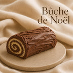 Fondant parfumé Bûche de Noël alvea, présenté dans une ambiance gourmande.