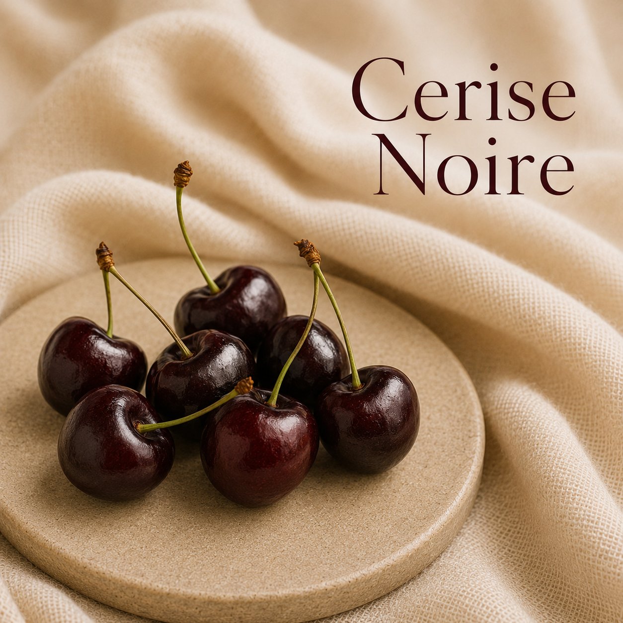 Fondant parfumé Cerise Noire alvea, présenté dans une ambiance fruitée.