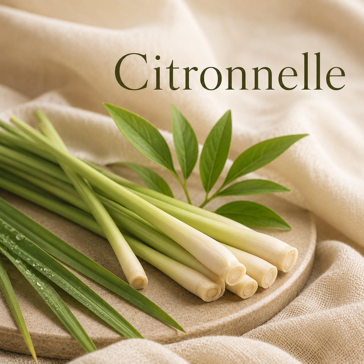 Fondant parfumé Citronnelle alvea, présenté dans une ambiance naturelle et apaisante.