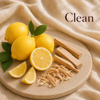 Fondant parfumé Clean alvea, présenté dans une ambiance naturelle et apaisante.