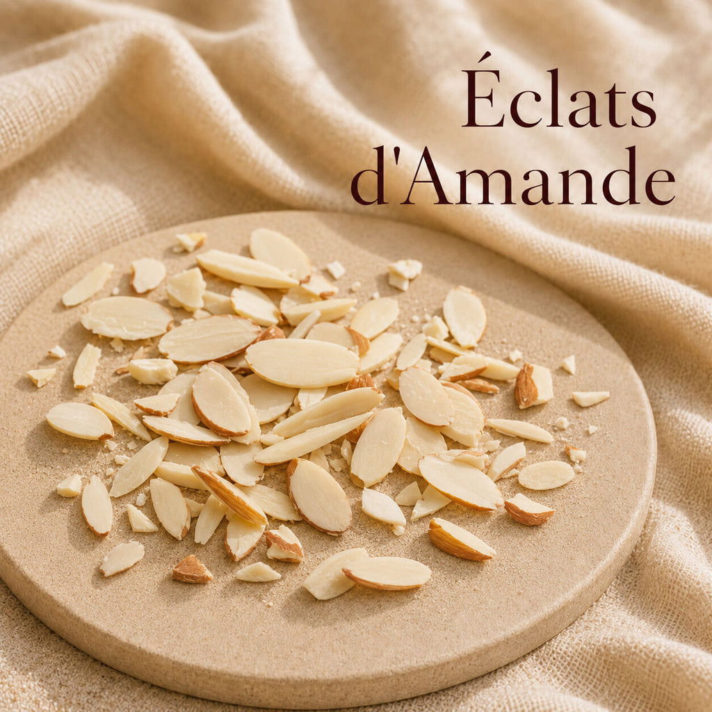 Fondant parfumé Éclats d'Amande alvea, présenté dans une ambiance gourmande.