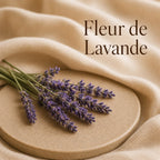 Fondant parfumé Fleur de Lavande alvea, présenté dans une ambiance naturelle et apaisante.