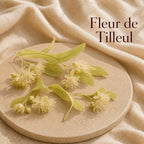 Fondant parfumé Fleur de Tilleul alvea, présenté dans une ambiance naturelle et apaisante.