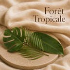 Fondant parfumé Forêt Tropicale alvea, présenté dans une ambiance naturelle et apaisante.