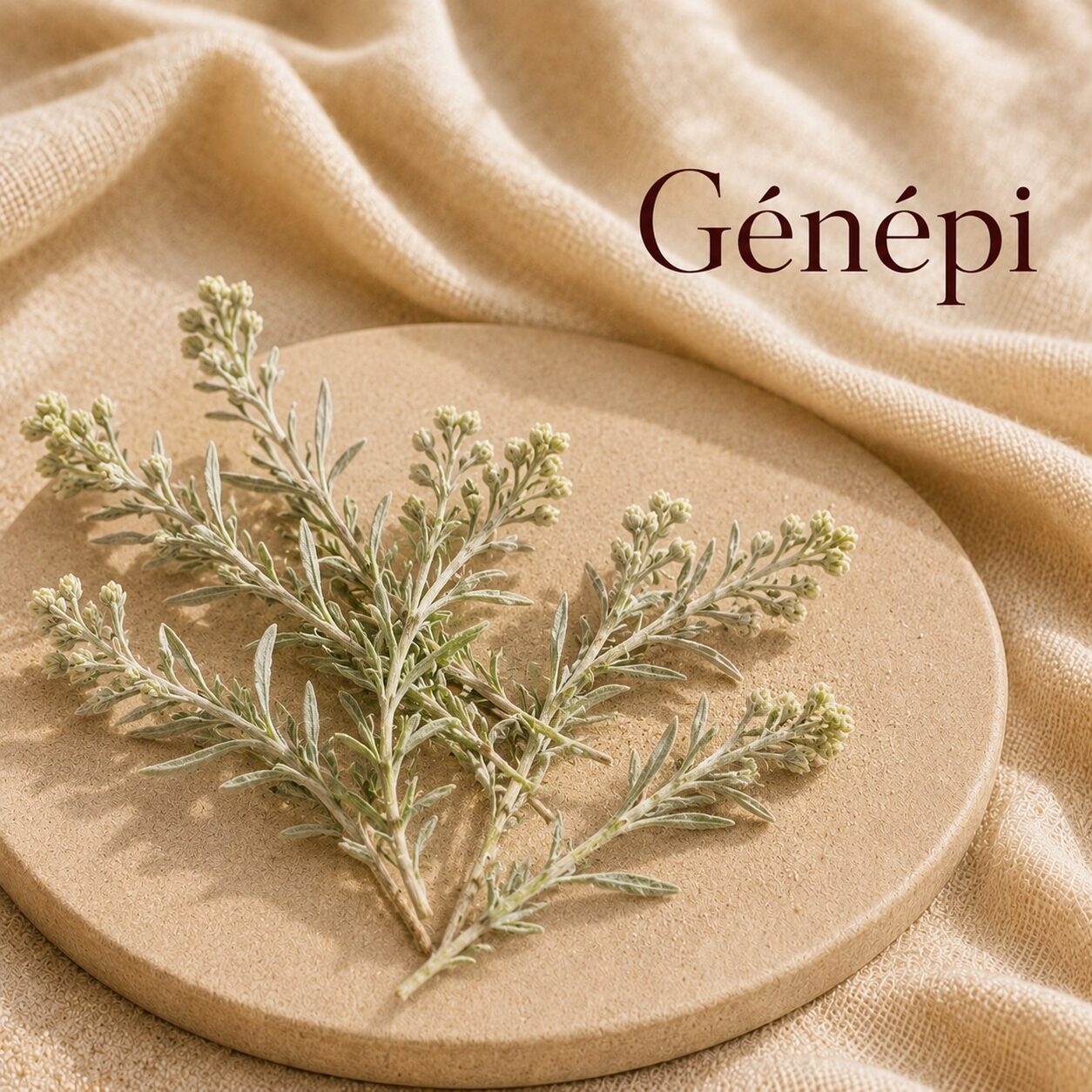 Fondant parfumé Génépi alvea, présenté dans une ambiance naturelle et apaisante.