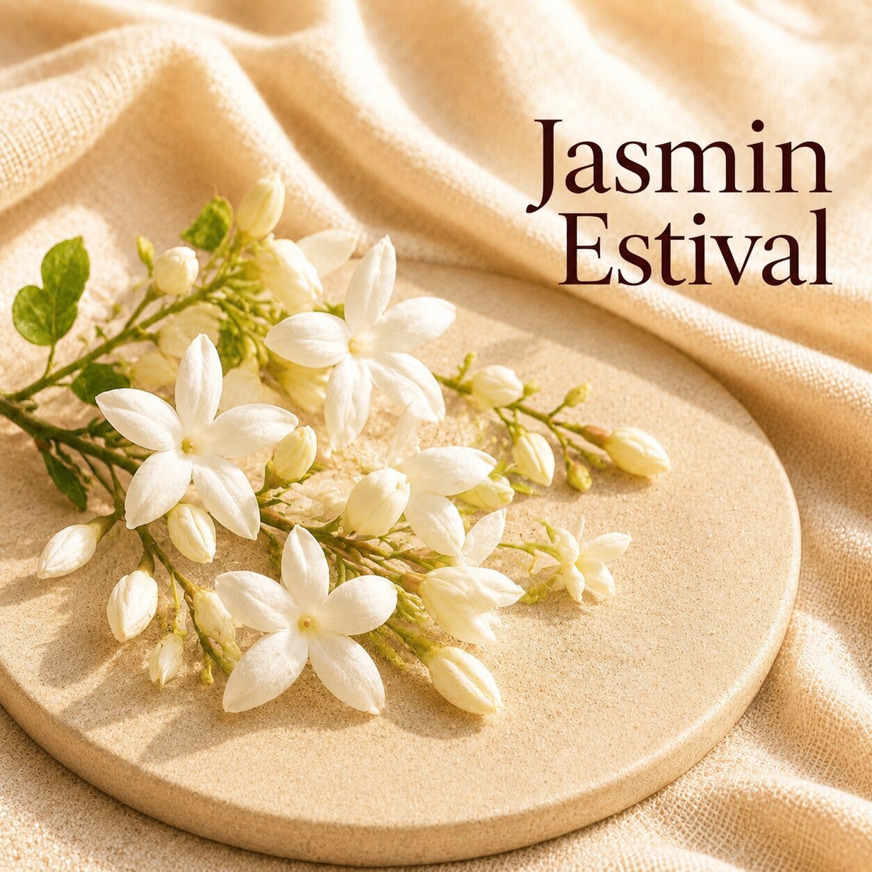 Fondant parfumé Jasmin Estival alvea, présenté dans une ambiance florale.