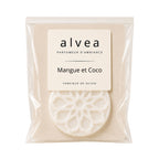 Fondant parfumé Mangue et Coco alvea présenté dans son sachet transparent