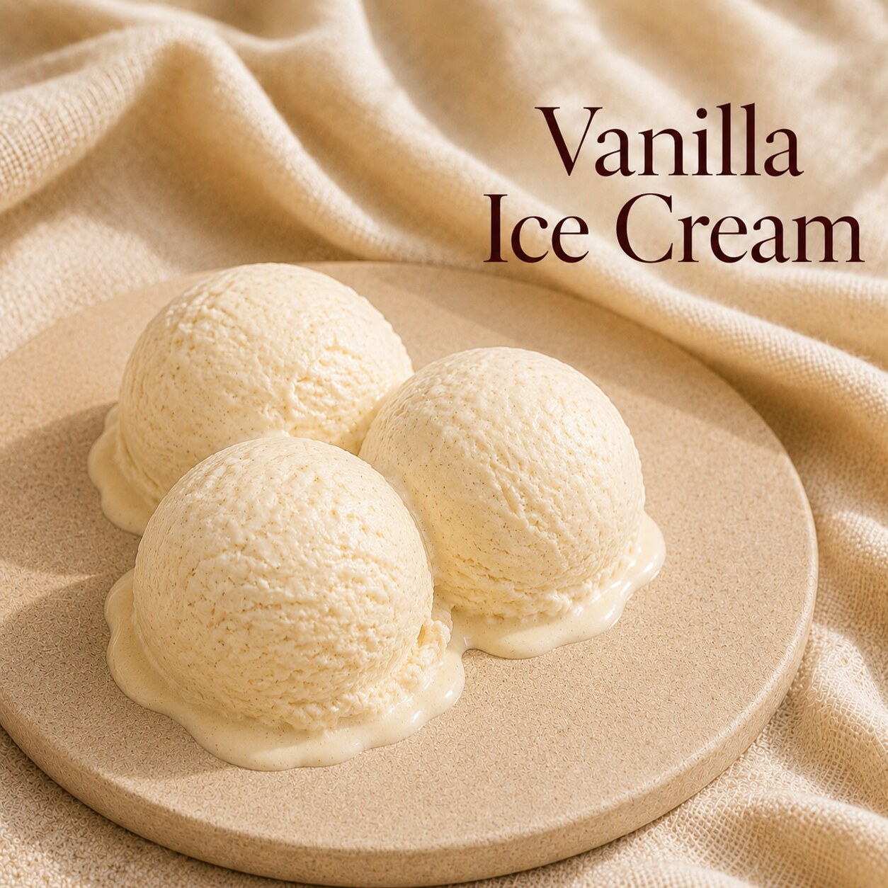 Fondant parfumé Vanilla Ice Cream alvea, présenté dans une ambiance gourmande.