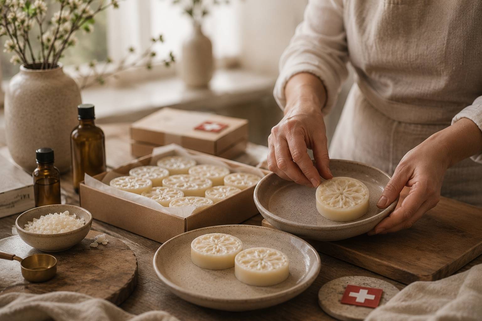 Fondants parfumés fabriqués en Suisse par alvea